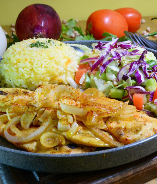 Grilled Chicken Breast with onion