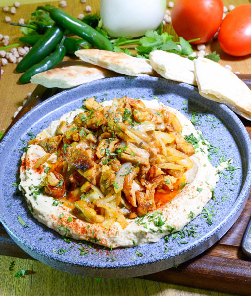 Hummus-with-Grilled-Chicken-Breast
